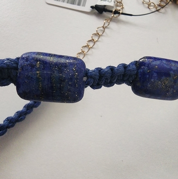 NWT Free People Sweet Carolina Choker Lapis Blue - Picture 6 of 7